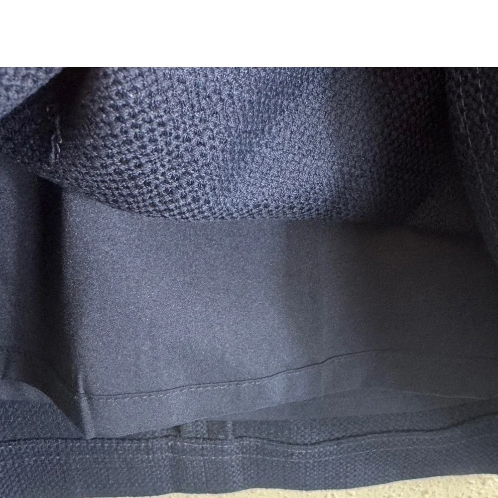 Talbots Navy Blue Textured Cotton Blend Pencil Skirt Size 10 Career Professional